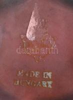 Zsolnay eozin mázas Annuska tállal. Jelzett, kopással, 11x7 cm