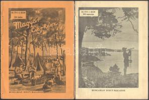 1952 A Magyar Cserkész emigráns kiadású folyóirat 4 db száma (III. évf. 4., 5., 6., 8. sz.), kiadói ...