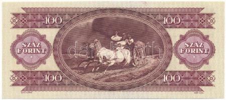 1993. 100Ft "B 176 067570" nyomdai festékfoltok T:XF 
Adamo F38