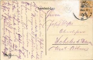 Nagyvárad, Oradea; Pénzügyi palota este holdfényben / financial palace at night in moonlight (Rb)