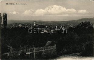 Feketehalom, Zeiden, Codlea; Gesamtansicht / látkép. J. Foith kiadása. Fotogr. J. Schuller &amp; Sohn / general view (EK)