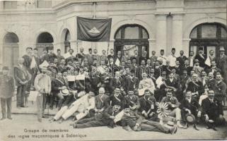 Thessaloniki the members of the Freemasonry society