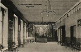 1917 Budapest IX. Ranolder intézet, nagyterem, belső (EK)