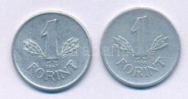 1946-1947. 1Ft Al "Kossuth-címer" (2xklf) T:AU,XF Adamo F6