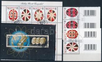 1962-2013 Ikarusztól az űrrakétáig blokk + Húsvét blokk és Húsvét sor ívszéli vonalkódokkal