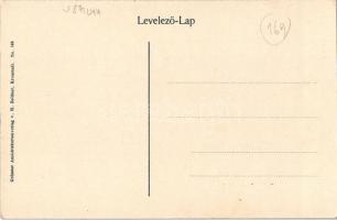 Keresztényfalva, Neustadt, Cristian; Kirche mit Kastell / vártemplom. H. Zeidner kiadása / castle ch...