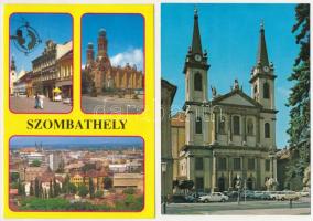 Szombathely - 14 db MODERN város képeslap, közte 1 RÉGI / 14 modern town postcards, with pre-1945 on...