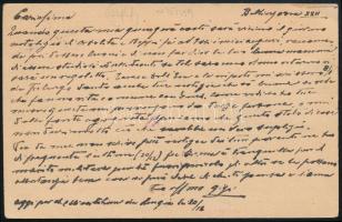 1917 Díjkiegészített díjjegyes hadifogoly levelezőlap / POW PS-card with additional franking "B...