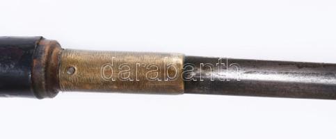 Tőrös sétabot. cca 19. sz. második fele, magyar, faanyagon repedéssel, h: 90 cm