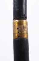 Tőrös sétabot. cca 19. sz. második fele, magyar, faanyagon repedéssel, h: 90 cm