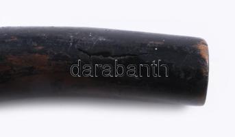 Tőrös sétabot. cca 19. sz. második fele, magyar, faanyagon repedéssel, h: 90 cm