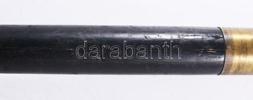 Tőrös sétabot. cca 19. sz. második fele, magyar, faanyagon repedéssel, h: 90 cm