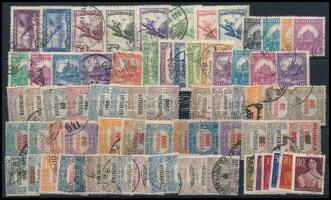 1921-1944 Kis összeállítás sorokkal közte Hivatalos, Repülő I. értékek közepes stecklapon