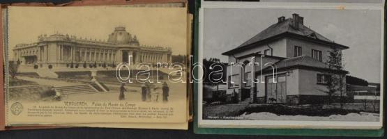 5 db RÉGI képeslapfüzet: Tervueren, Neuern, Padova, Róma, Velence / 5 pre-1945 postcard booklets: Te...