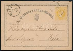 1870 2kr díjjegyes levelezőlap / 2kr PS-card "BÜK" - Wien