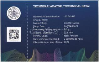 2022. 100Ft "Magyar Pénzmúzeum és Látogatóközpont" bliszterben T:UNC