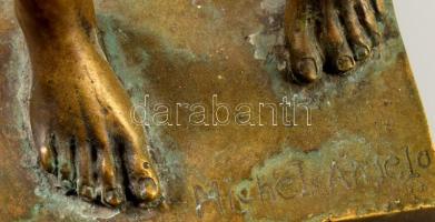 Frederic Leighton (1830-1896) után: The Sluggard. A levéllel takart változat. A művész alkotását kés...