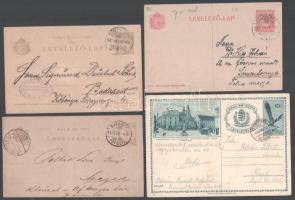 1867-1936 10 db futott levelezőlap, közte 1867-1871-es is