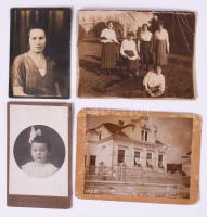 Kis doboznyi vegyes régi és modern fotó, közte érdekes darabokkal (I. világháborús emlékmű, Eucharis...
