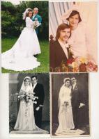 28 db MODERN esküvői fotó, közte néhány régi / 28 modern wedding photos, with some pre-1945 ones