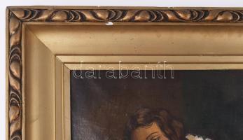 Stverteczky Elemérné (1890-?): Balerina. Olaj, vászon, jelzett, sérült. Dekoratív, kissé sérült fake...