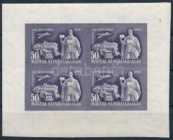 1949 Bélyegnap vágott kisív (100.000) (kis folt a kereten / small spot on margin)