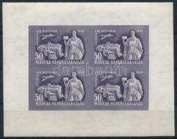 1949 Bélyegnap vágott kisív (100.000) (kis szakadás a felső szélén / small tear)