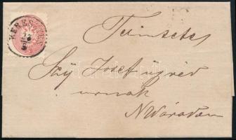 ~1867 5kr levélen / on cover "KERESZTES" - Nagyvárad