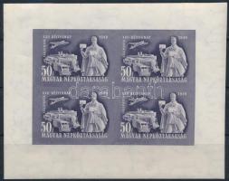 1949 Bélyegnap vágott kisív (100.000) (ceruzás felirat a hátoldalon / pencil writing on the back)