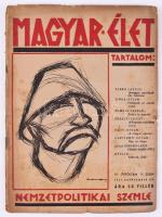 1940-1941 A Magyar Élet nemzetpolitikai szemle 10 db száma (V. évf. 1., 2., 12. sz. + VI. évf. 3., 6...