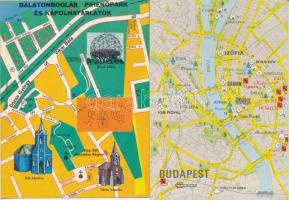 12 db MODERN térképes motívum képeslap / 12 modern map motive postcards
