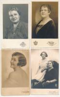 20 db RÉGI fotólap: hölgyek / 20 pre-1945 photo postcards: ladies