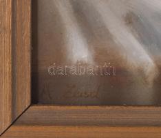 M Zeisel jelzéssel: Csendélet. Olaj, farost. Dekoratív fakeretben, 30×25,5 cm