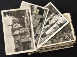 100 MODERN fekete-fehér külföldi város képeslap / 100 modern black and white foreign tow postcards