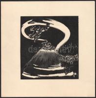 Buday György (1907-1990): 9 db jelzés nélküli fametszet, 10x9 cm és 11,5x10,5 cm közötti méretben