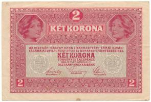 Ausztria 1917. 2K "1473 111827" T:F Austria 1917. 2 Kronen "1473 111827" C:F Krause P#50