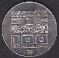 Ausztria 1976. 100Sch Ag "XII. téli olimpia - Innsbruck" T:BU apró ph.