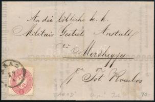 1864 5kr levélen / on cover "ARAD"