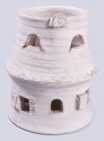 Vígh Éva (1941-): Mécsestartó. Jelzett, minimális kopással, m: 12 cm