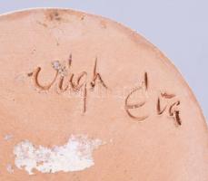 Vígh Éva (1941-): Mécsestartó. Jelzett, minimális kopással, m: 12 cm