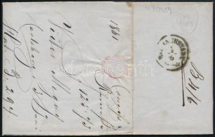 1861 5kr levélen / on cover "KARLSBURG" - Hermannstadt