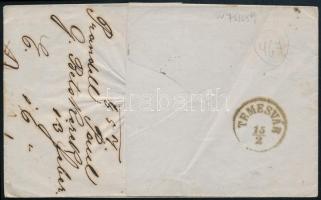 1857 6kr levélen / on cover "G:BECSKEREK" - Temesvár
