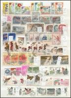 1955-1990 Növények és állatok motívum tétel, összesen 266 db bélyeg sorokkal, 2 berakólapon (Mi EUR ...