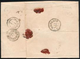 ~1862 15kr ajánlott levélen / on registered cover "TÖVIS" - Brood