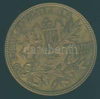 1893 "Jókai Mór" aranyozott bronz emlékveret / gilded bronze T:2+ 48,9g