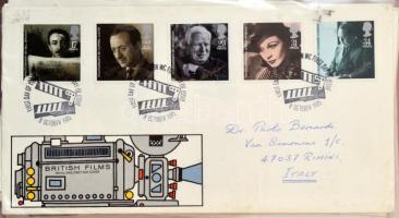 Nagy-Britannia 1981-1986 FDC gyűjtemény, 48 db FDC gyűrűs berakóban