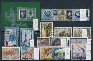 Szovjetunió 1957-1990 16 klf bélyeg + 1 blokk