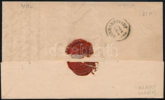 1860 10kr levélen / on cover "BARO(TH)" - Hermannstadt