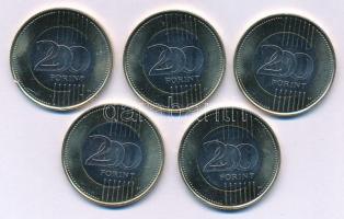 2023. 200Ft bimetál "Petőfi Sándor" (5x) T:UNC,AU