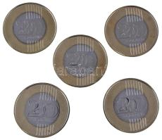 2023. 200Ft bimetál "Petőfi Sándor" (5x) T:UNC,AU